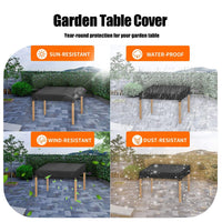 1 x RAW Customer Returns Slingshot table top cover tarpaulin table top protective cover 150 x 90 x 15 cm W x L x H, 600D Oxford cover for garden furniture tables, cover for wooden table, waterproof, UV-resistant, black - RRP €28.2