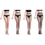 9 x Brand New GARTOL fishnet tights black, sexy outfit tights festival rave outfit, fishnet tights high waist fishnet stockings, fishnet stockings tights for women black 4 pieces  - RRP €81.54