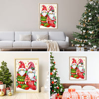 20 x RAW Customer Returns RICUVED Christmas Diamond Painting Children, Christmas Diamond Painting Pictures Dwarf Diamond Painting Set Full Diamond Painting Pictures Adults Cross Embroidery Kits for Home Decor Wall 30x40cm - RRP €158.4