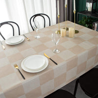 1 x RAW Customer Returns tygryskr Plastic Tablecloth Stain Resistant Waterproof Tablecloth 137 x 200 cm Plaid  - RRP €21.12