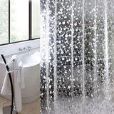 1 x RAW Customer Returns MAGOSIS shower curtain with 3D pebble pattern, waterproof and anti-mold, 180 x 200 cm - easy to install and clean, including 12 rings - RRP €14.11