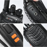 1 x RAW Customer Returns Walkie Talkie PMR446 License Free Two-Way Radio, pofung PT88E 16 Channels Professional Long Range Rechargeable Walkie Talkies with USB Charging Station and Earpieces Black 10 Pack - RRP €131.09