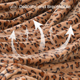 1 x RAW Customer Returns softan fleece blanket, new leopard pattern, light soft flannel blankets for couch, bed, sofa, luxurious warm cozy for all seasons, gift for Christmas New Year, 152cm 203cm - RRP €36.26