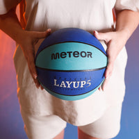 1 x RAW Customer Returns meteor Layup children s mini basketball size 5 6 7 ideal for children s hands aged 4-8 years old ideal basketball for training soft basketball size 5 children , blue  - RRP €16.33