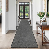 1 x RAW Customer Returns SHACOS Carpet Runner Hallway Long 60x240 cm Corridor Carpet Runner Non-Slip Soft Carpet Runner Hallway Washable Hallway Runner Long Entrance Carpet Long Runner Carpet for Hallway, Kitchen Black  - RRP €45.18