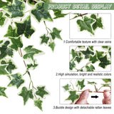 1 x RAW Customer Returns ROLLWAY Set of 2 Artificial Ivy Fake Ivy Decoration 2m Artificial Liana Garland Fake Falling Plant Foliage for Wall Bedroom Garden Indoor Outdoor White Green  - RRP €19.2