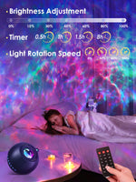 1 x RAW Customer Returns LED Starry Sky Projector Children, RGB 3D Galaxy Projector Bluetooth Speaker Star Projector 15 Sleep Music Star Projector Remote Control Timekeeping, Starry Sky Projector Children Adults - RRP €26.59