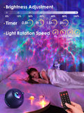 1 x RAW Customer Returns Ceiling Star Projector RGB 3D Planetarium Musical Bluetooth Projector Ceiling Projector 15 White Noise Galaxy Projector Remote Control Timer 360 , Ceiling Star Projector Children Adults - RRP €25.16