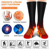 1 x RAW Customer Returns Svpro Battery Operated Socks with 4000mAh Rechargeable Battery Electric Heated Socks 3 Temperature Settings Heating Up to 12 Hours, Cold Weather Warm Cotton Socks - RRP €54.99