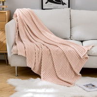 1 x RAW Customer Returns MIULEE Cuddly Blanket Fleece Blanket Flannel Blanket Solid Color Living Room Blankets Couch Blanket Fluffy Throw Microfiber Bedspread Sofa Blanket Blanket For Bed Sofa Bedroom Office 60x80Inch 150x200cm Salmon Pink - RRP €29.74