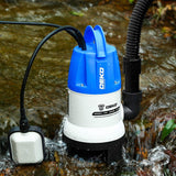 1 x RAW Customer Returns DEKO Portable Submersible Pump 400W 8000L H Clean Dirty Water Pump Pool Garden Bath Pond Drain with Float Switch and 10m Long Cable Blue - RRP €44.26