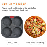 1 x RAW Customer Returns Gimars fried egg pan with lid, 4 hole pancake pan, aluminum non-stick frying pan for induction cooker gas stove, breakfast pan for omelettes, meatballs, pancakes - RRP €23.59