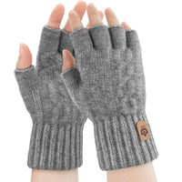 38 x Brand New Winter Half Gloves, Men and Women Stretchy Knitted Warm Fingerless Gloves for Outdoor Work Home Sports - RRP €444.22