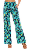 1 x RAW Customer Returns Urban GoCo Women s Wide Leg Palazzo Pants Casual Floral Print Baggy Pants Small, 4  - RRP €24.98