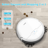 1 x RAW Customer Returns Vacuum cleaner robot, Tikom G8000 vacuum robot with wiping function, 2700Pa suction power, WLAN, for pet hair, carpets and hard floors, white - RRP €149.99