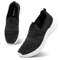 1 x Brand New MaxMuxun Women s Sneakers Breathable Slip On Running Shoes Comfortable Lightweight Walking Sports Work Sneakers-EU 39-Gray - RRP €51.6