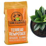 1 x RAW Customer Returns TERRE D AUGUSTE - Potting soil 6L with resealable zipper - Specific solution for potted plants - plant soil for houseplants palms - indoor green plant fertilizer - RRP €26.4