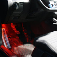 1 x RAW Customer Returns 2x LED modules footwell lighting - white blue purple green red SMD module footwell set red  - RRP €18.1