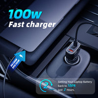 1 x RAW Customer Returns SUNDAREE Car Charger USB C 100W,138W 3 Port 12V 24V Car Mobile Phone Chargers Type C PD QC 3 Way Fast Charging Cigarette Lighter Adapter for Samsung A53 Redmi Note 12 iPhone 14 Macbook Dell XPS Laptop - RRP €27.99