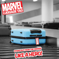 1 x RAW Customer Returns Marvel Luggage Tag for Air Travel Cruises, Luggage Tag with Address Name - Travel Accessories Red Marvel  - RRP €13.1