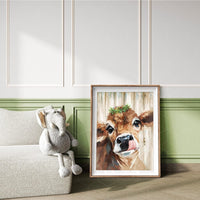 4 x Brand New PVOODIRE Cow Diamond Painting Cows Diamond Painting for Adults and Children, 5D Cow Diamond Painting Cow Diamond Painting Cow Pictures Ideal for Wall Decoration 30 x 40 cm - RRP €81.6