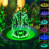 1 x RAW Customer Returns SZMP Solar Fountain, 4W 4000mAh Solar Pond Pump 2024 Upgrade, 30 LED with 8 DIY Effects Solar Floating Fountain Pump for Garden Pond or Fountain Pond Bird Bath Fish Tank - RRP €23.8