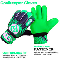 1 x RAW Customer Returns YSCARE Soccer Goalkeeper Gloves for Boys Kids Children Adult Football Goalkeeper Gloves Protection Super Grip Palms for Junior Practice Green, 6  - RRP €10.24