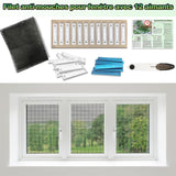 1 x RAW Customer Returns Fly screen window mosquito net can be cut to size up to 150 x 130 cm - RRP €16.3