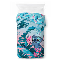 1 x RAW Customer Returns Jay Franco Disney Lilo and Stitch floral bedding for one person - children s bedding set including 80 x 80 cm pillowcase, machine washable cotton bed linen - RRP €22.99