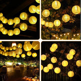 1 x RAW Customer Returns Solar fairy lights outdoor, 9.5 m 25 LED lantern fairy lights outdoor 8 mode lantern fairy lights outdoor IP65 waterproof solar fairy lights decoration for garden, balcony, terrace, yard, party warm white - RRP €19.99