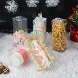 2 x RAW Customer Returns lalago 30pcs Plastic Gift Box Plastic Christmas Transparent Plastic Gift Boxes for Packaging Wedding Favor Boxes Sweets with 2 Gold and Silver Ribbons 5.5x5.5x10.2cm  - RRP €31.46