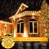 1 x RAW Customer Returns LED fairy lights outdoor, 20M 200 LED fairy lights indoor with remote control plug, 8 modes fairy lights Christmas tree with timer IP65 waterproof fairy lights electricity for party garden room - RRP €17.84