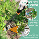 1 x RAW Customer Returns Weed remover device, gardening hand weeder, weed puller, weeder, garden tool, joint cleaner weed, joint scraper with handle - RRP €26.4