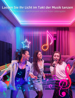 1 x RAW Customer Returns Lamomo Neon LED Strip 20m, RGB Neon LED Strip with Remote APP Control, Waterproof Flexible LED Strip, Music Sync Indirect Lighting Tape for Living Room, Bedroom, Playroom - RRP €89.99