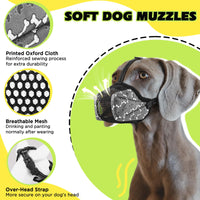 18 x Brand New BONTHEE Dog Muzzle, Soft Dog Muzzle for Small, Medium Dogs with Breathable Mesh, Adjustable Loop Prevents Biting, Chewing and Barking for Poisoned Bait - RRP €147.78