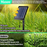 1 x Brand New Maxee Solar Lights for Outdoor Garden, 1 to 4 Swinging Garden Lights, 10 Waterproof LED Solar Lights, 8 Light Modes for Patio and Garden Decoration, Warm White - RRP €20.4