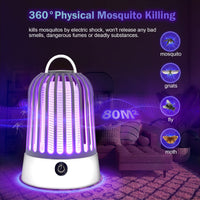 1 x RAW Customer Returns DLIDR Insect Killer, Rechargeable Mosquito Trap Mosquito Lamp, 5W Mosquito Repellent Insect Killer Electric Fly Trap Electric, UV Fly Trap Indoor Insect Trap Fruit Fly Trap - RRP €17.14