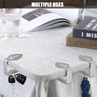 2 x RAW Customer Returns Tablecloth Clips Stainless Steel 10 Pack, Tablecloth Clip Table Cover Clamps for Thick Tables, Garden Table, Restaurant, Family Dining Table Outdoor Tablecloth Clips Tablecloth Clips - RRP €29.24