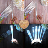 1 x RAW Customer Returns Ulikey LED light stick white, 36 pieces LED light stick fiber optic, LED wedding light stick 3 modes, LED light sticks wedding fiber optic lamp for wedding parties concert party gifts 36 PCS  - RRP €39.31