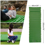 1 x RAW Customer Returns DEWEL Camping Sleeping Mat Self-Inflating with Foot Press Pump and Pillow, Outdoor Foldable Air Mattress Inflatable Waterproof for Hiking Camping and Outdoor Small Pack Size, Single - RRP €19.15