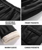 1 x Brand New zitysport training pants men s jogging pants fleece training pants sherpa lined sports pants warm men s sweatpants cotton slim fit winter fleece pants with pockets pants with drawstring L-black  - RRP €40.33