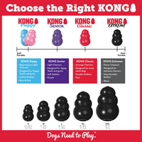 4 x Brand New KONG Extreme Dog Toy Extra Tough Natural Rubber, Black Chewing, Chasing, Retrieving For Small Dogs - RRP €58.84