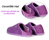 1 x Brand New Gaatpot felt slippers, winter women s slippers, warm slippers, non-slip rubber sole, purple, EU37 - RRP €36.29