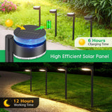 1 x RAW Customer Returns BUCASA Solar Lamps for Outdoor Garden, 8 Pack Modern Solar Lights for Outdoor with Super Bright 12 LED Lights, Waterproof Solar Lights Garden Decoration for Lawn, Patio, Yard, Walkway, Gifts - RRP €42.1