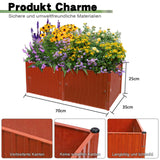 3 x Brand New Raised beds for garden, 6 pieces raised bed kit 25 35 cm, garden raised beds, movable balconies. raised bed plastic flower boxes balcony - RRP €80.97