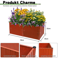 4 x Brand New Raised beds for garden, 6 pieces raised bed kit 25 35 cm, garden raised beds, movable balconies. raised bed plastic flower boxes balcony - RRP €107.96