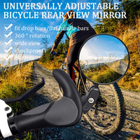 1 x RAW Customer Returns Vintoney bicycle rearview mirror, 1 pair of universal adjustable 360 bicycle mirrors for handlebars, rotating mirror, rearview mirror, handlebar mirror for bicycles, racing bikes, mountain bikes, cyclists - RRP €19.99