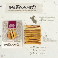 2 x RAW Customer Returns PALOSANTO - Palo Santo Incense Wood Popular Ayabaca from Peru - 8 Wooden Sticks 10cm - Natural Incense Sticks for Stress Relief and Meditation - Palo Santo Wood Wild Harvested Sustainably Obtained - RRP €21.98