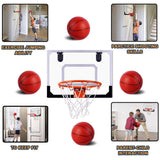 4 x Brand New STAY GENT Mini Basketball Hoop for Children and Adults, Basketball Hoop Indoor Mini Basketball Set for Door Hanging Room with Ball and Air Pump, Sports Game Set Gifts for Boys and Girls - RRP €145.96