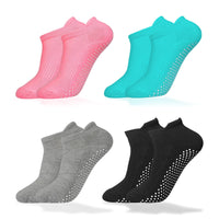 65 x Brand New TSHAOUN 4 Pairs Non-slip Yoga Socks for Women, Sports Socks for Women, Non-Slip Cotton Socks for Yoga, Pilates, Pure Barre, Dance, Fitness, Barefoot Dancing, UK 3-8 EUR 36-38 4 Colors  - RRP €720.2